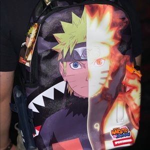 sprayground naruto split shark backpack